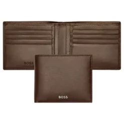 Hugo Boss Billetera Marrón Ahumado clásica