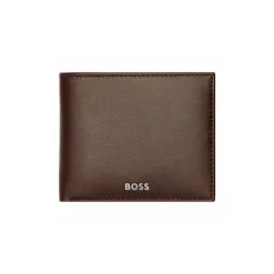 Hugo Boss Billetera Marrón Ahumado clásica