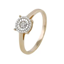 Itemporality Sortija Bicolor Diamantes 0.108 quilates