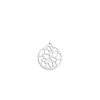 les Georgettes Nenuphar 25mm Round Silver
