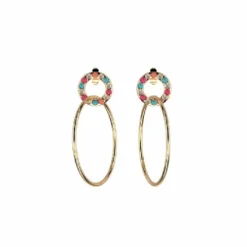 les Georgettes Pendientes Perlas Color