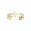 les Georgettes Pulsera Flores dorada