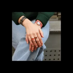 les Georgettes Pulsera Reptile 14mm Gold