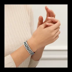 Les Georgettes Pulsera Wavy 14mm Silver
