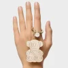 Llavero TOUS Bold bear lines beige