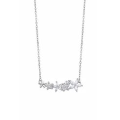 Lotus Silver Collar Flores