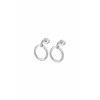 Lotus Silver Pendientes Aros Circonitas