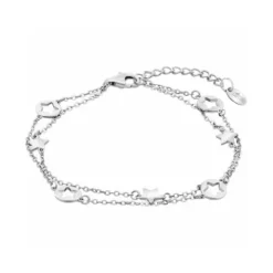 Lotus Silver Pulsera Cadena Estrellas Plata de Ley