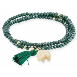 Marina Garcia Pulsera Zen Verde Oliva Elefante