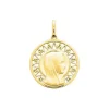Medalla Virgen NIña 18mm Oro 18k