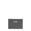 Monedero tarjetero gris oscuro TOUS Kaos Mini Lines