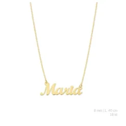 Nombre en Oro 18k