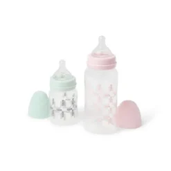 Pack 2 biberones de bebé Square rosa TOUS BABY