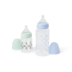 Pack 2 biberones de bebé Square azul celeste TOUS BABY