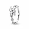 Pandora Anillo Banda Brillante Superpuesta - 193004C01