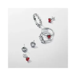 Pandora Anillo Corazón Relieve - 198421C01