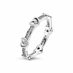 Pandora Anillo Corazones Radiantes Brillantes