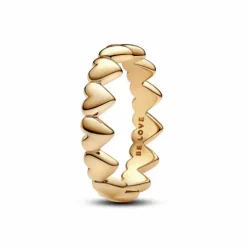 Pandora Anillo Fila de corazones en rose - 163427C00