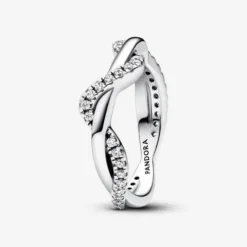 Pandora Anillo Ola Brillante Entrelazada - 193098C01