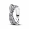 Pandora Anillo Pavé Bandas - 193022C01