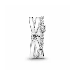 Pandora Anillo Triple Alianza Brillante - 199400C01