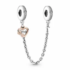 PANDORA Cadena Seguridad Corazón Familia
