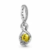 PANDORA Charm Colg Infinito & Rosa Bella