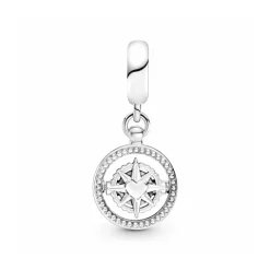 Pandora Charm Colgante Brújula Giratoria