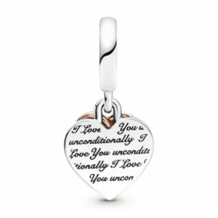 Pandora Charm Colgante Doble Corazones Entrelazados