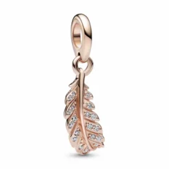 Pandora Charm Colgante Pluma Curvada Flotante