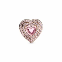 Pandora Charm Corazón Nivelado Brillante