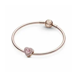 Pandora Charm Corazón Nivelado Brillante