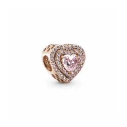 Pandora Charm Corazón Nivelado Brillante
