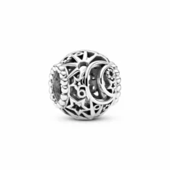 Pandora Charm en plata de ley en filigrana Sol,,Estrellas y Luna