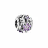 Pandora Charm en plata de ley Margarita Morada Filigrana