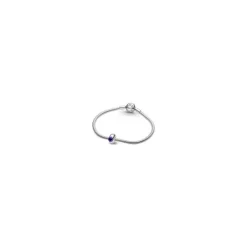 Pandora Clip Circulo Solitario Morado