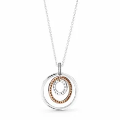 Pandora Collar Bicolor Logo Círculos