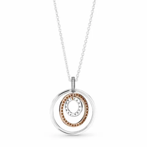 Pandora Collar Bicolor Logo Círculos