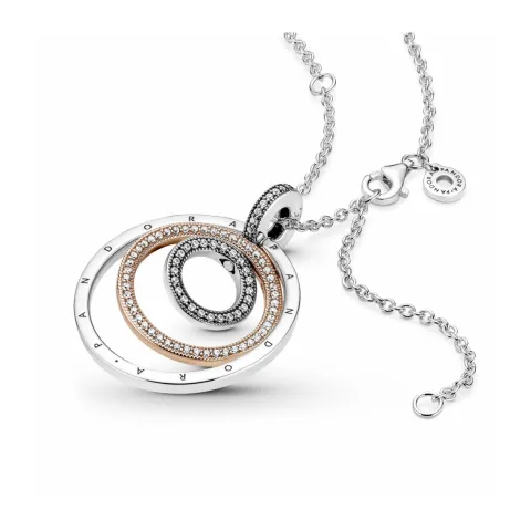 Pandora Collar Bicolor Logo Círculos