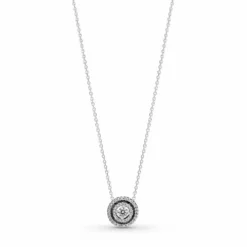 Pandora Collar Doble Plata Halo de Circonitas