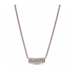 Pandora collar Fila Doble en Pavé