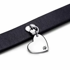 Pandora Collar para Mascota en tejido vegetal Negro sin cuero