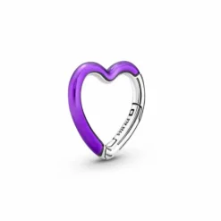 Pandora ME Conector Corazón Purpura