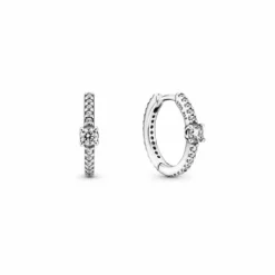 Pandora Pendientes Halo Brillantes