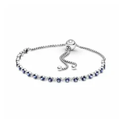 Pandora Pulsera Brillos Azules Transparente Cierre Deslizante - 599377C01