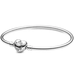 Pandora Pulsera Moments Rígida Cierre de Corazón