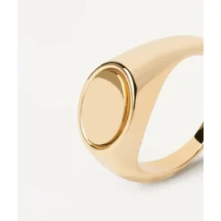 PDPAOLA Anillo Stamp Gold Personalizable - AN01-628