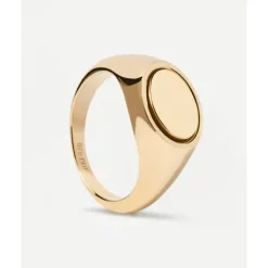 PDPAOLA Anillo Stamp Gold Personalizable - AN01-628