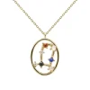 PdPaola Collar Géminis Dorado