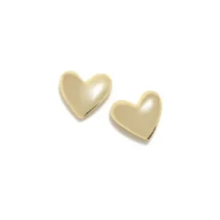 Pendiente corazón plata dorada AGATHA RUIZ DE LA PRADA